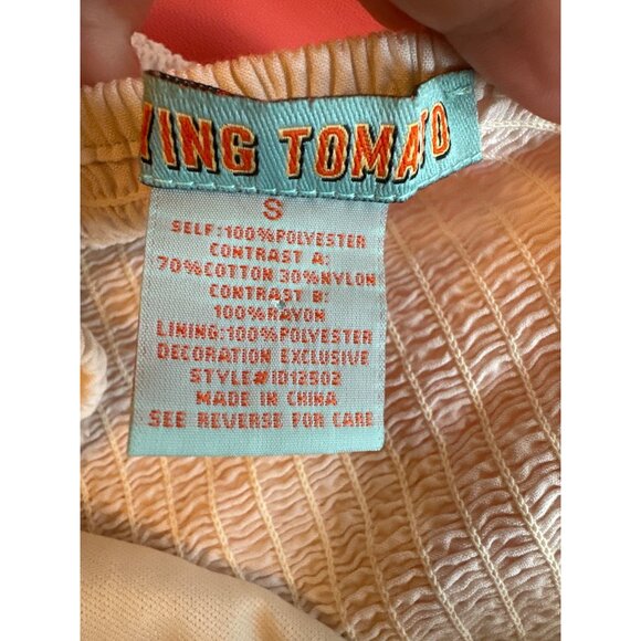 Flying Tomato Womens Coral Maxi Dress Halter Neck Tie Small Summer Cottage - Picture 6 of 7